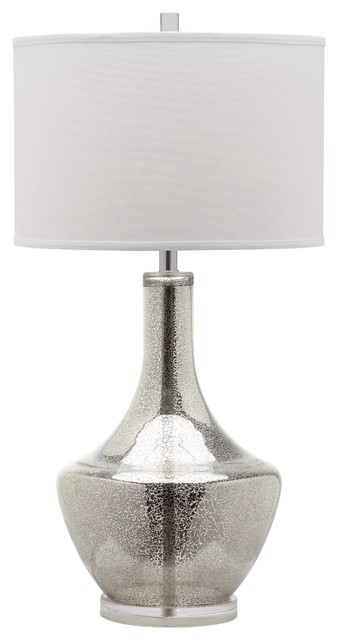 Cleo Mercury Glass Table Lamp Contemporary Lamps By Safavieh Cleo Mercury Glass Table Lamp Silver