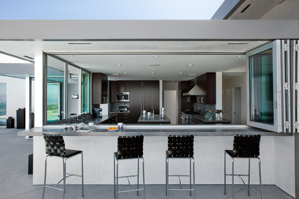 Photo of a modern home design in Phoenix.