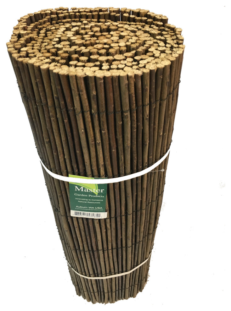 Rolled Willow Border Fence, 11"h - Rustic - Home Fencing And Gates - by ...