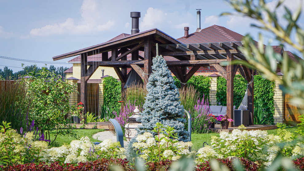 Мощение и озеленение