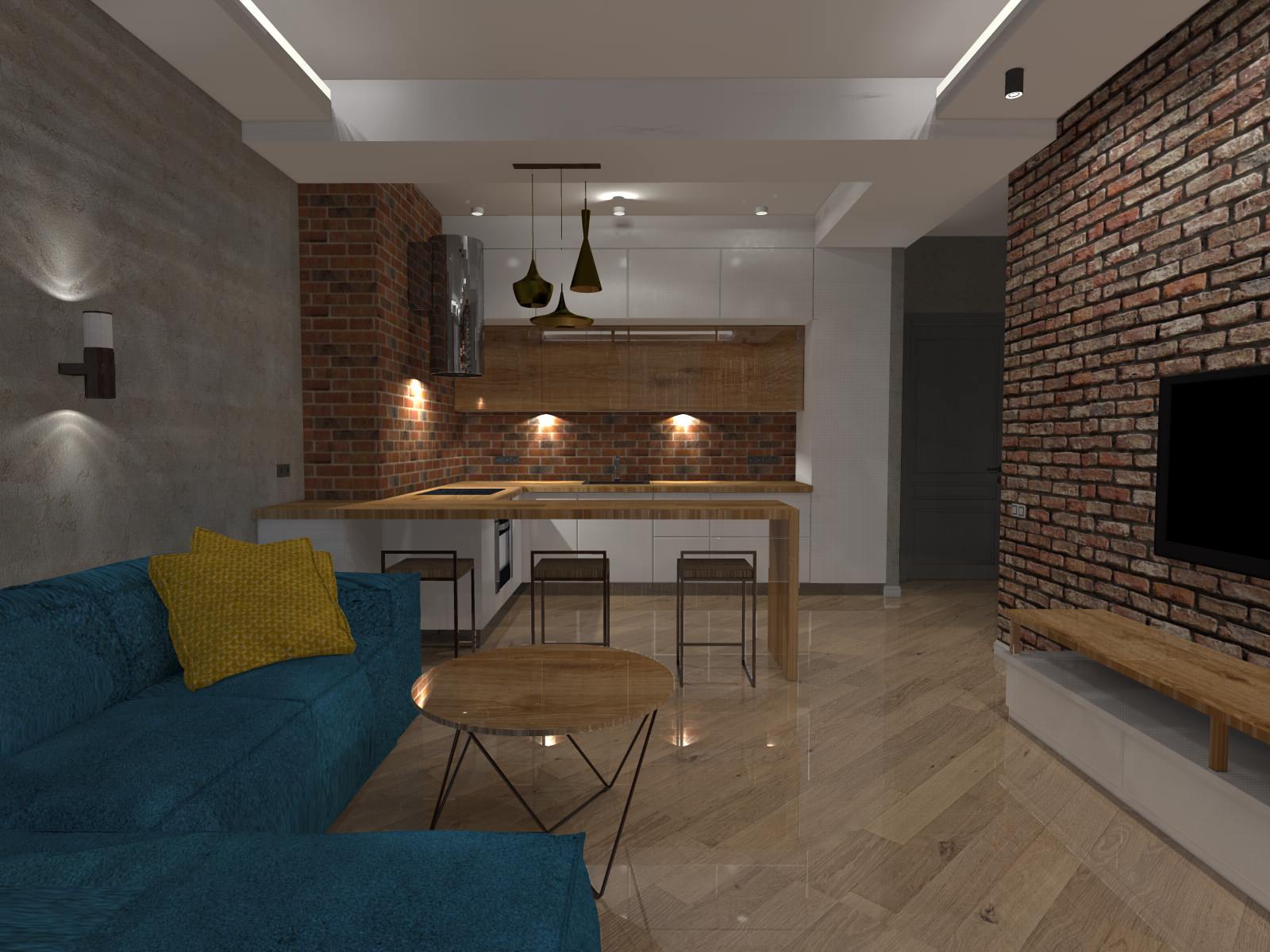 Кухня гостиная