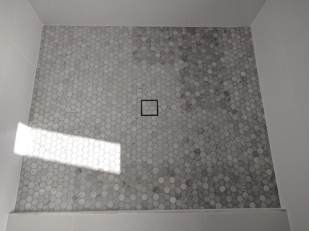Marble tile discoloration Houzz AU