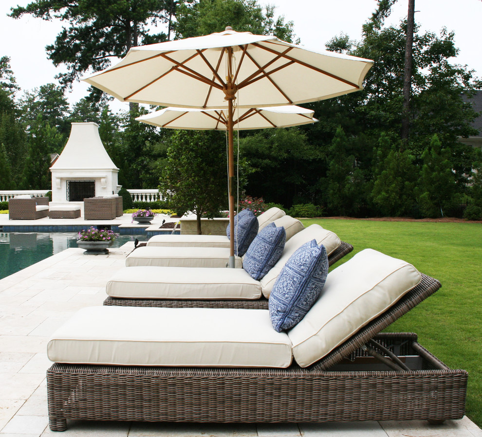 Inspiration for a large traditional natural pool in Atlanta.
