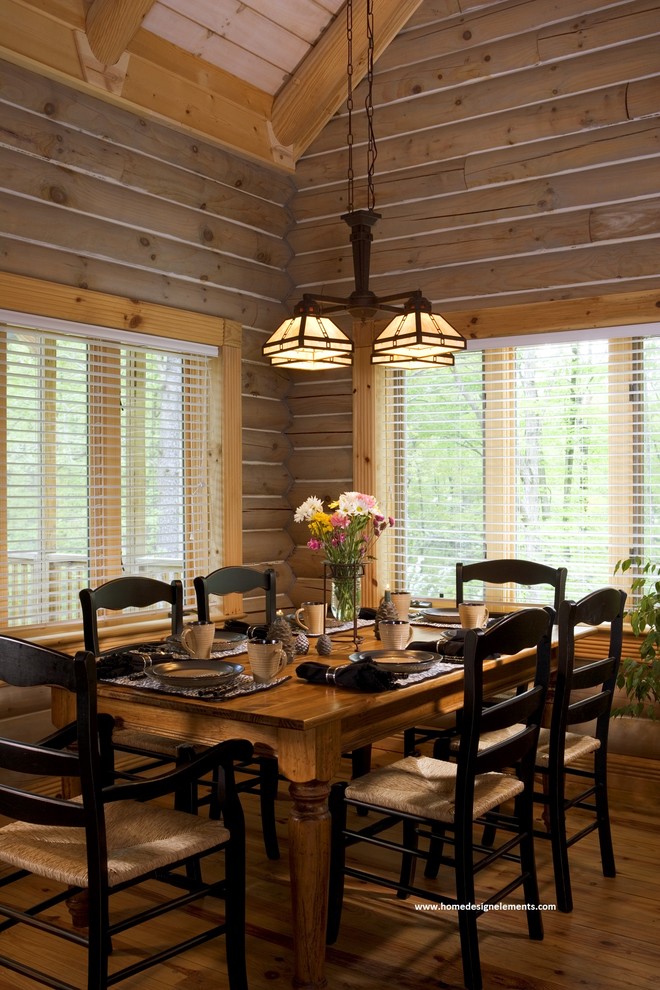 Log Home  Lavely Traditional Dining  Room  Other by 