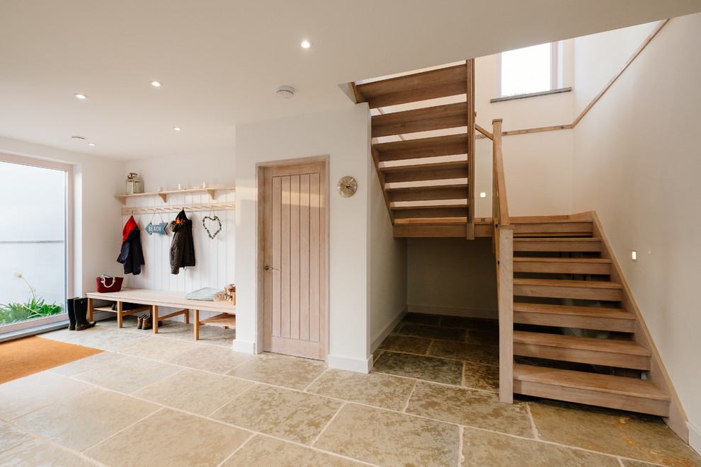 This is an example of a beach style entryway in Cornwall.
