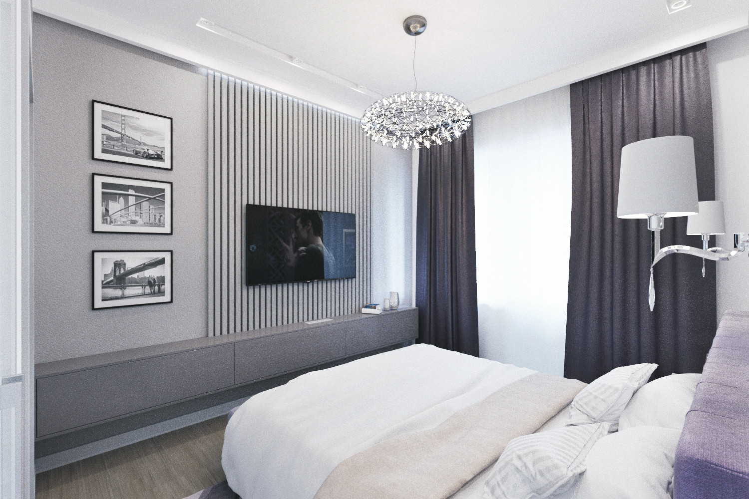 Трехкомнатная квартира в современной эклектике