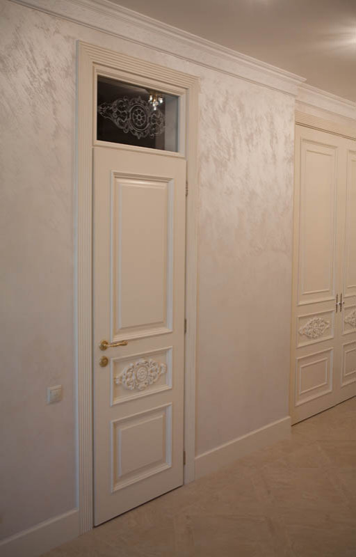 Классический Интерьер квартиры  в бежевых тонах (120 кв м)