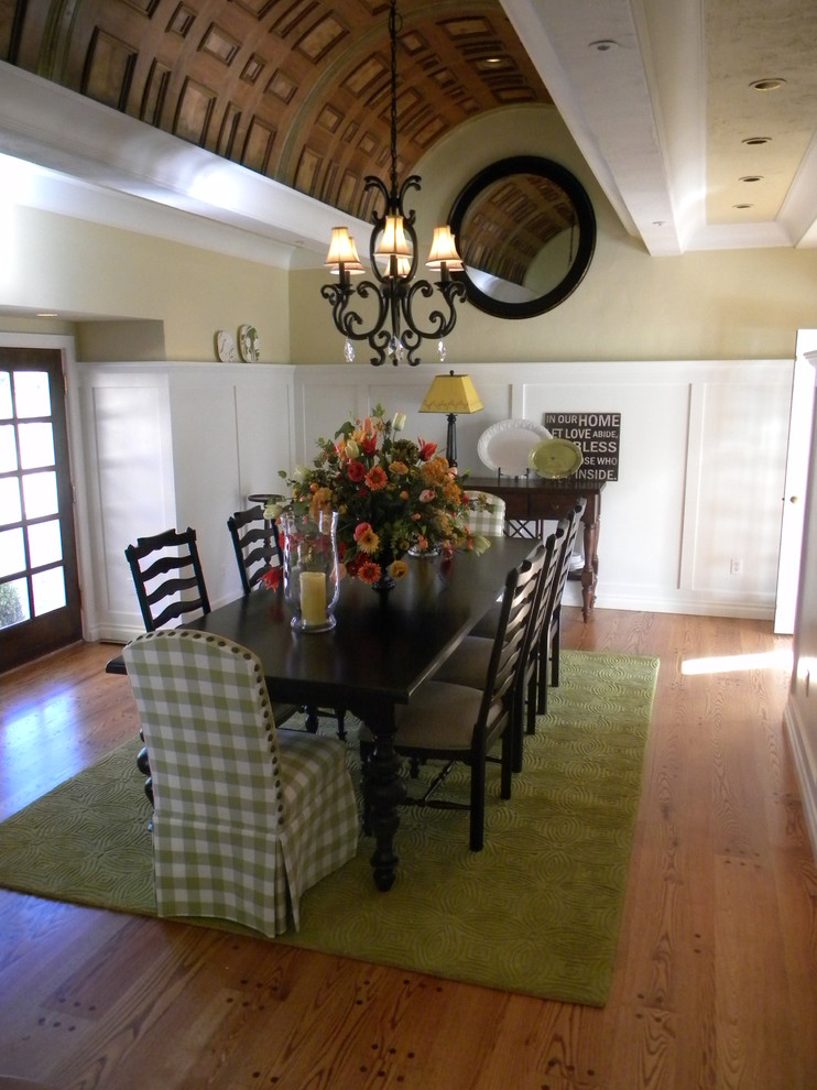 This is an example of a traditional dining room in Denver.