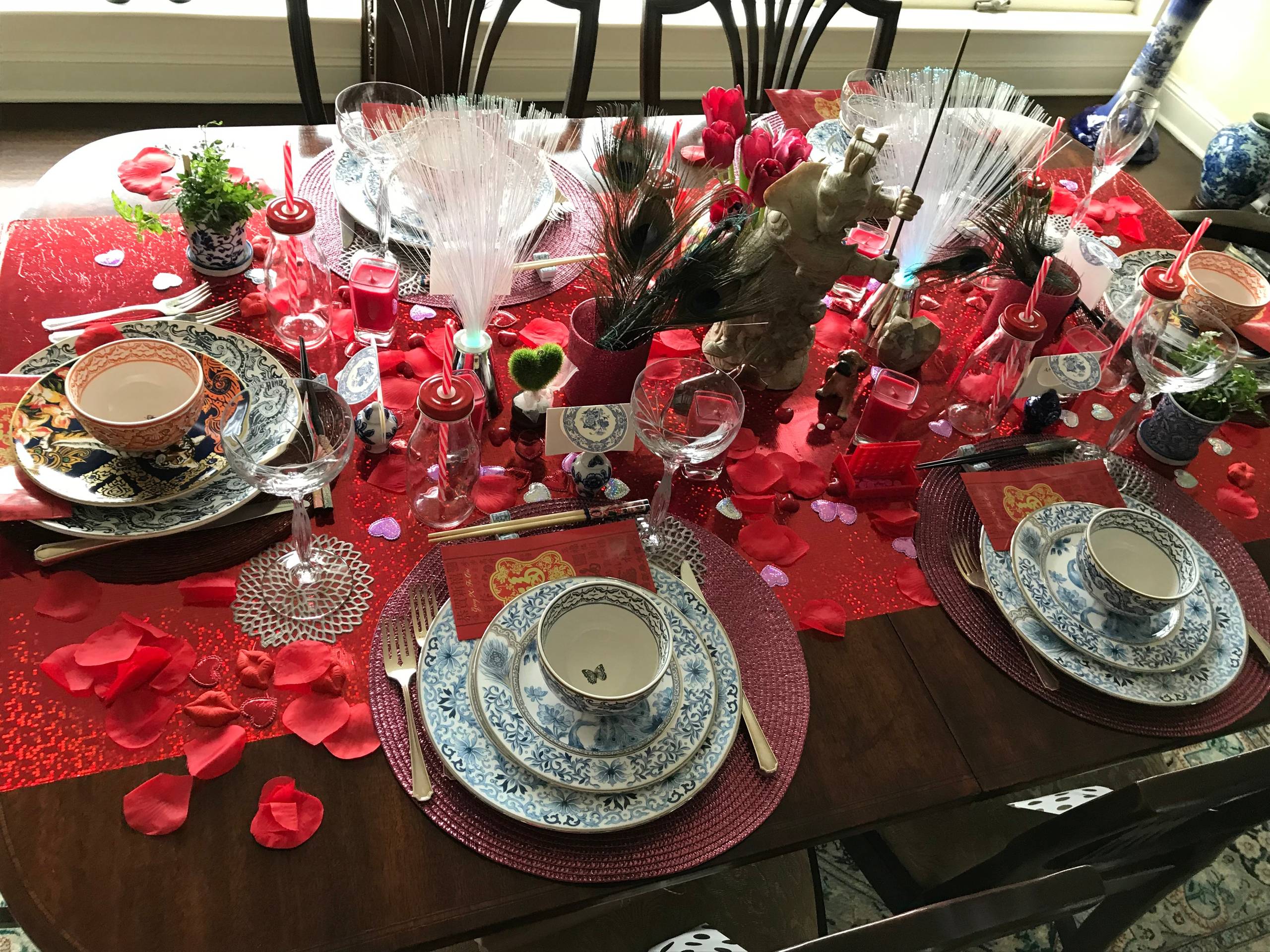 I See Red! Tablescape Designs ~ Valentine's Day/Lunar New Year Ladies Who Lunch
