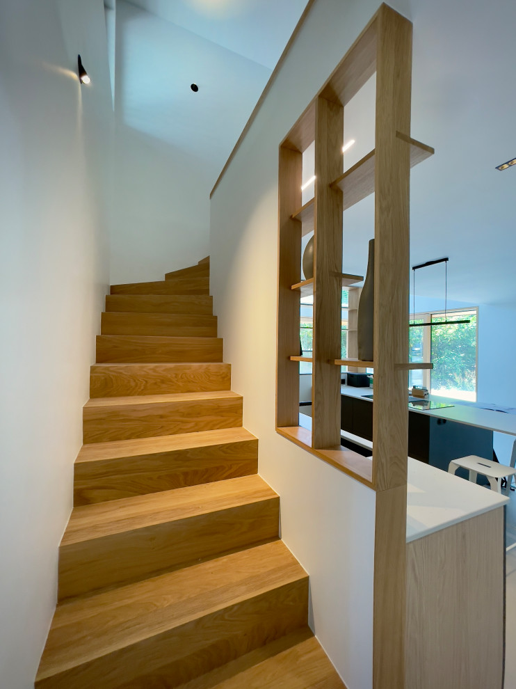 (En cours) Maison ossature bois mixte enduit, bardage bois