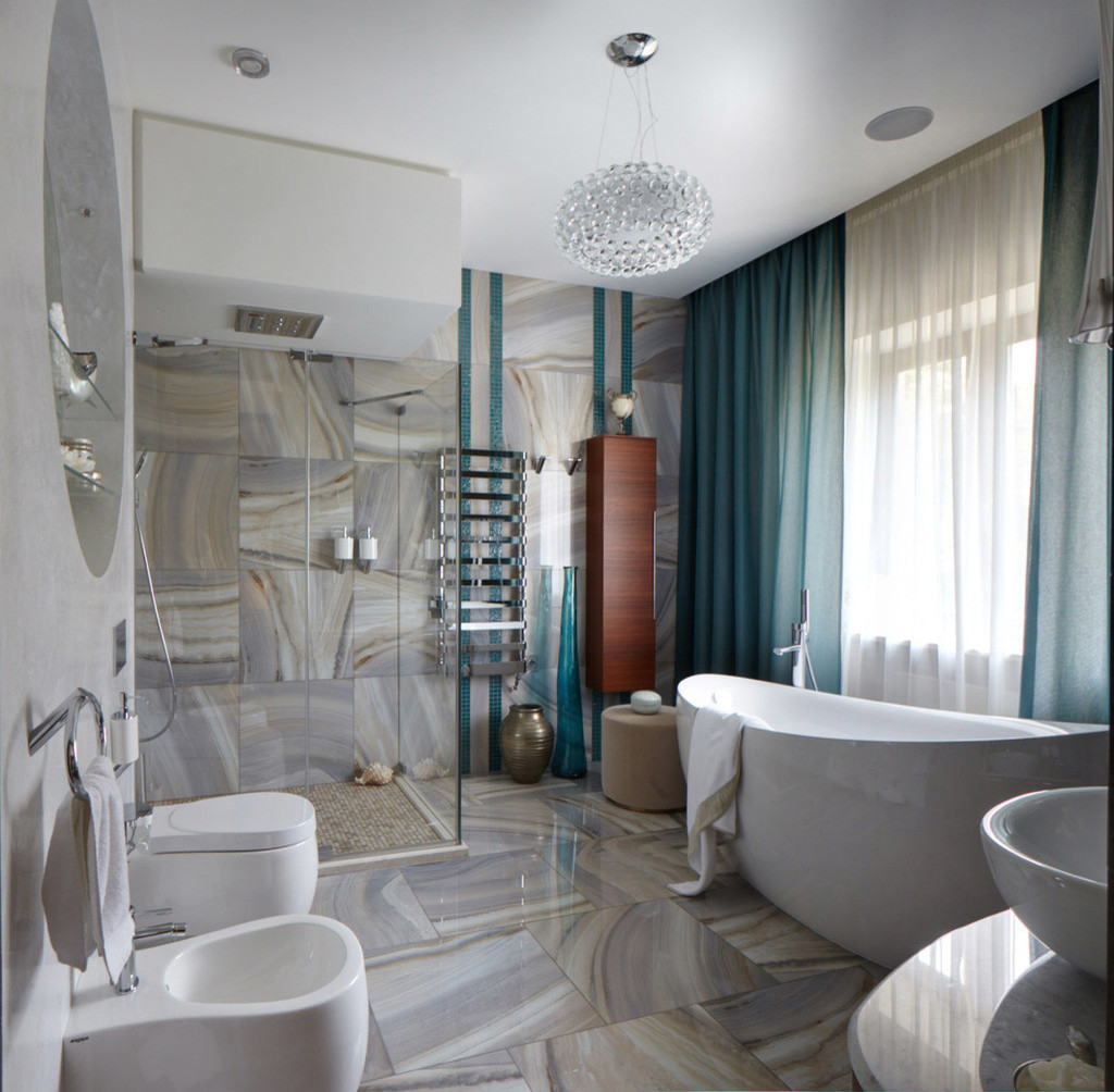 Ванная и санузел в современном стиле.