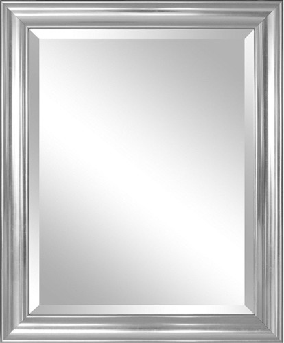 Bathroom Mirror with Silver Frame - Traditional - Bathroom Mirrors - by ...