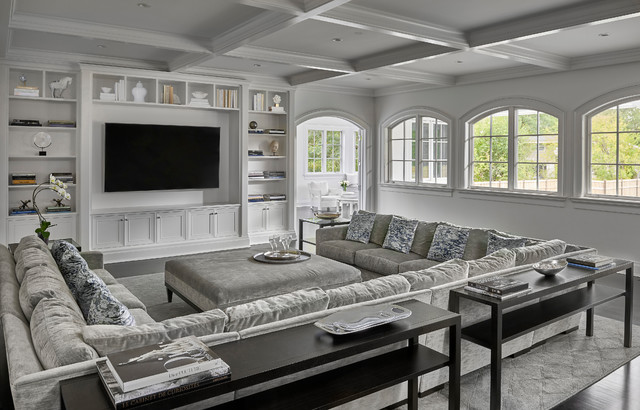 North Shore Villa classique-chic-salon