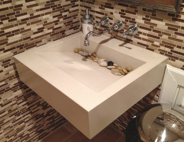 Contemporary Sink New York By Trueform Concrete Trueform Concrete