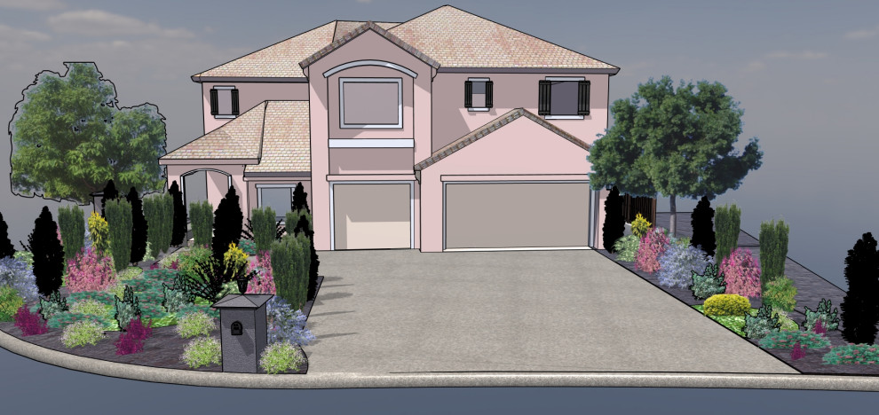 Final Design: Front Yard Design for a Silicon Valley Residence