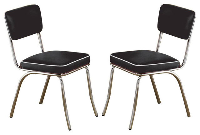 Coaster Dining Chair, Black, Set of 2