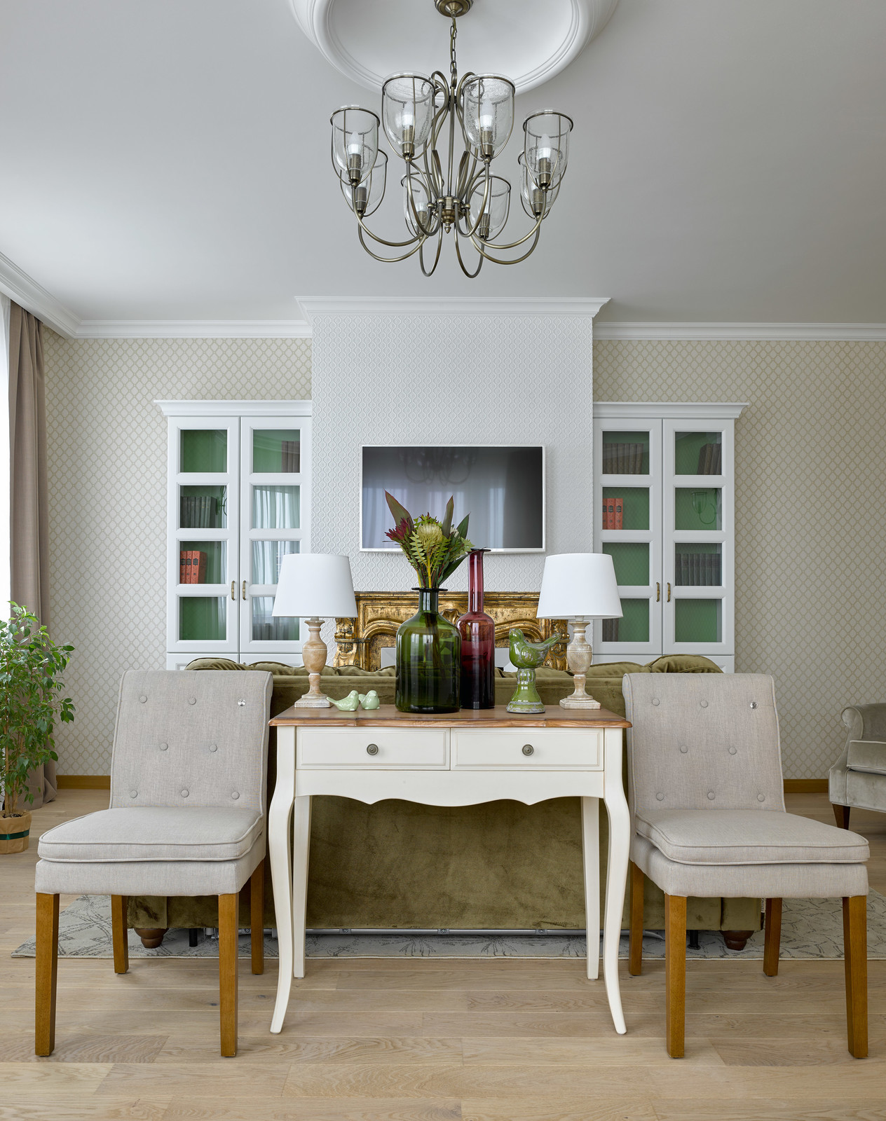 Квартира в нежных лавандовых тонах.