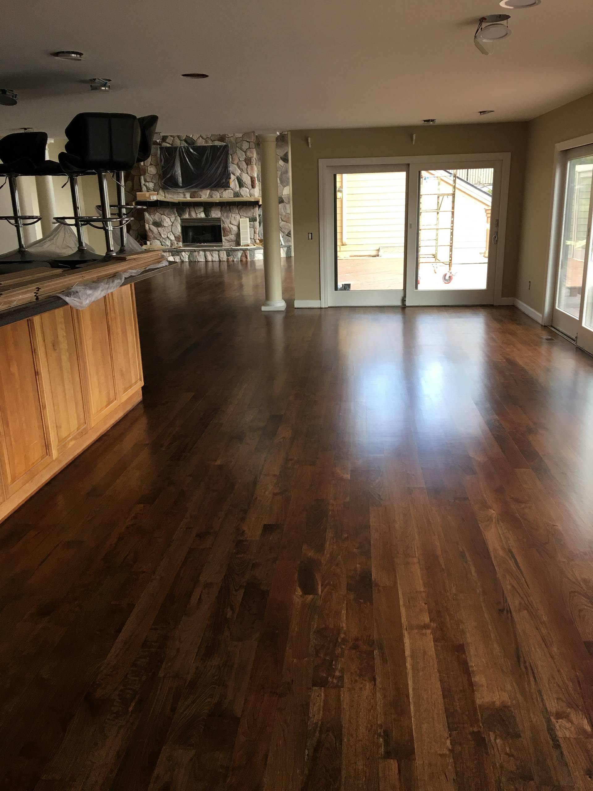 Oxbow Lake Hardwood Flooring and Windows