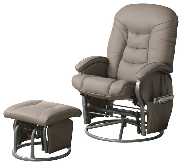 rocker glider recliner with ottoman