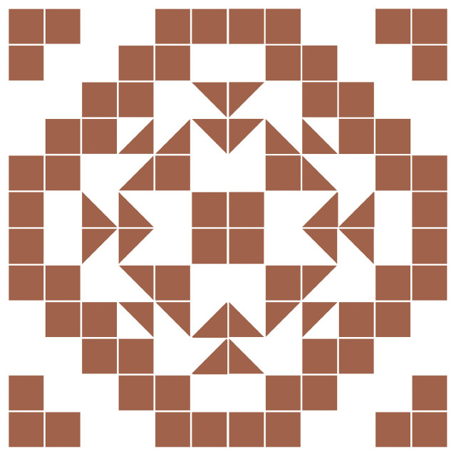 Terracotta Matias Peel and Stick Floor Tiles, Bolt