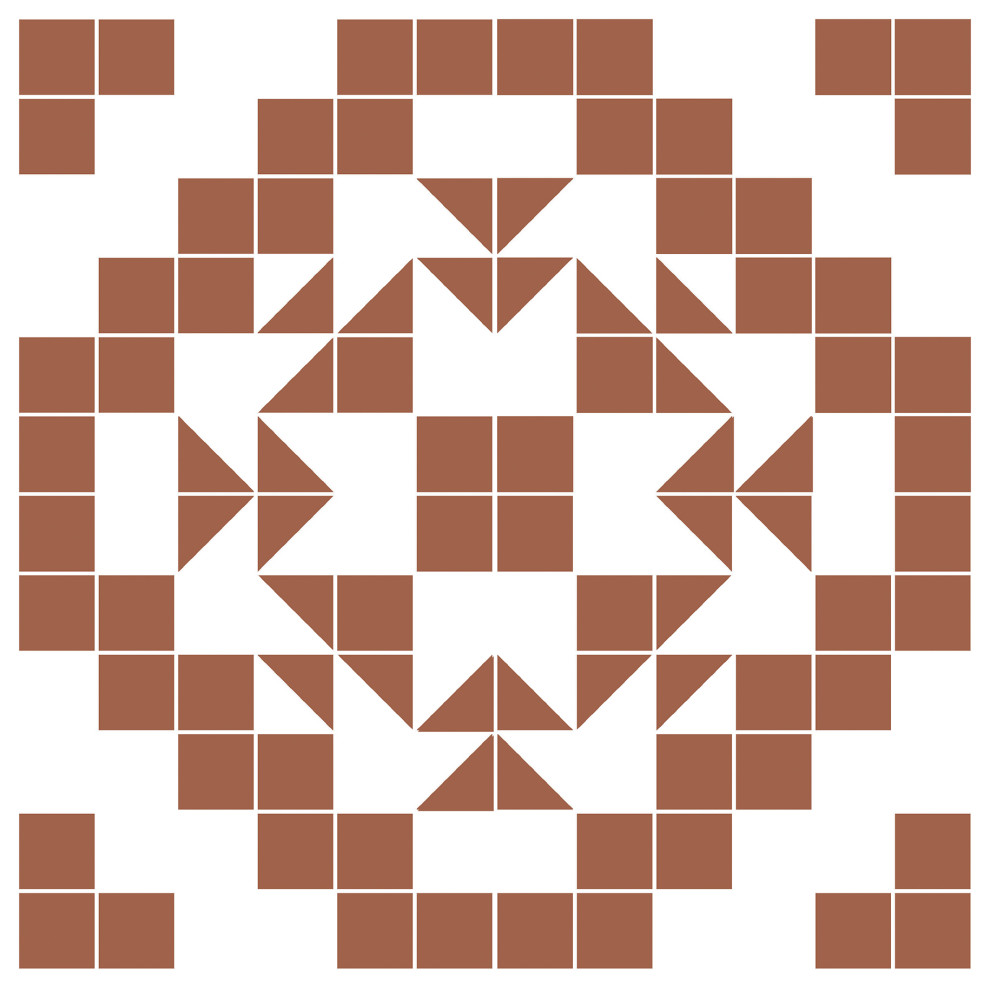 Terracotta Matias Peel and Stick Floor Tiles, Bolt