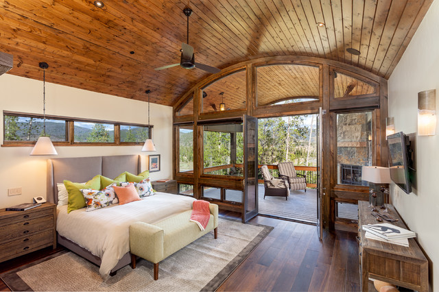Master Bedroom & Covered Deck contemporary-bedroom