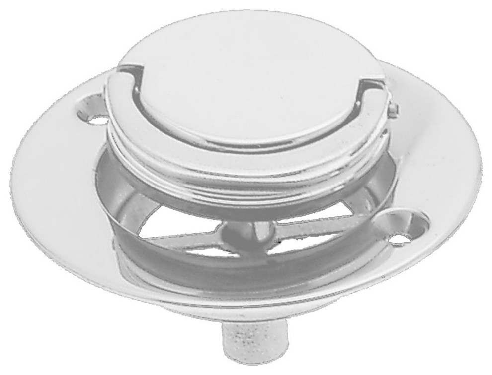 Roman Tub Drain Trim, 39/16" Od In Polished Brass Contemporary Tub And Shower Parts by