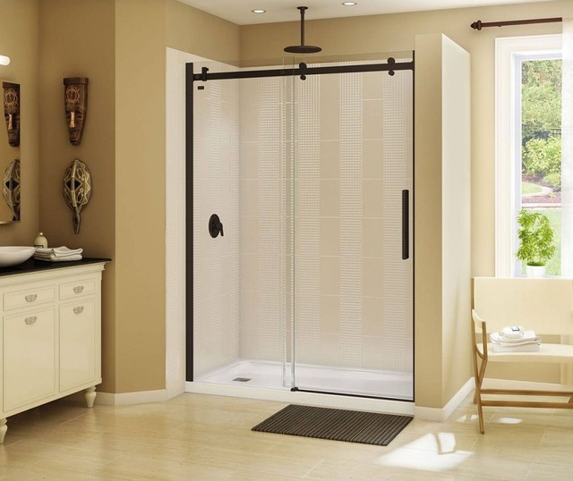 MAAX Halo Frameless Slider Alcove Shower Door with Clear ...