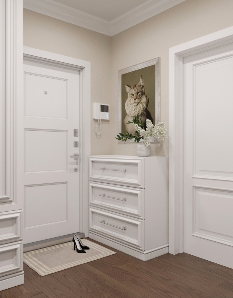 Дизайн однокомнатной квартиры в стиле современная классика