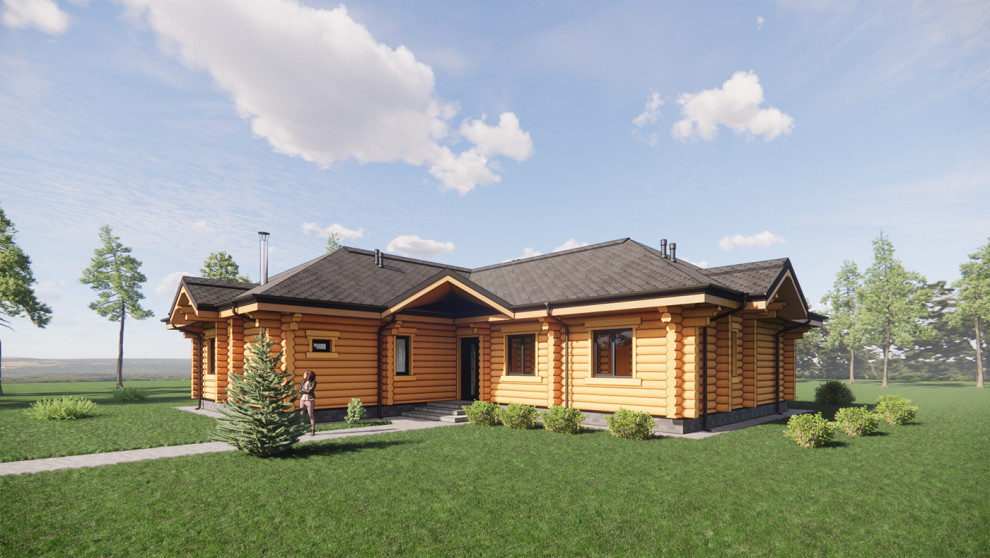 Дом из бревна п. Софрино г. Москва