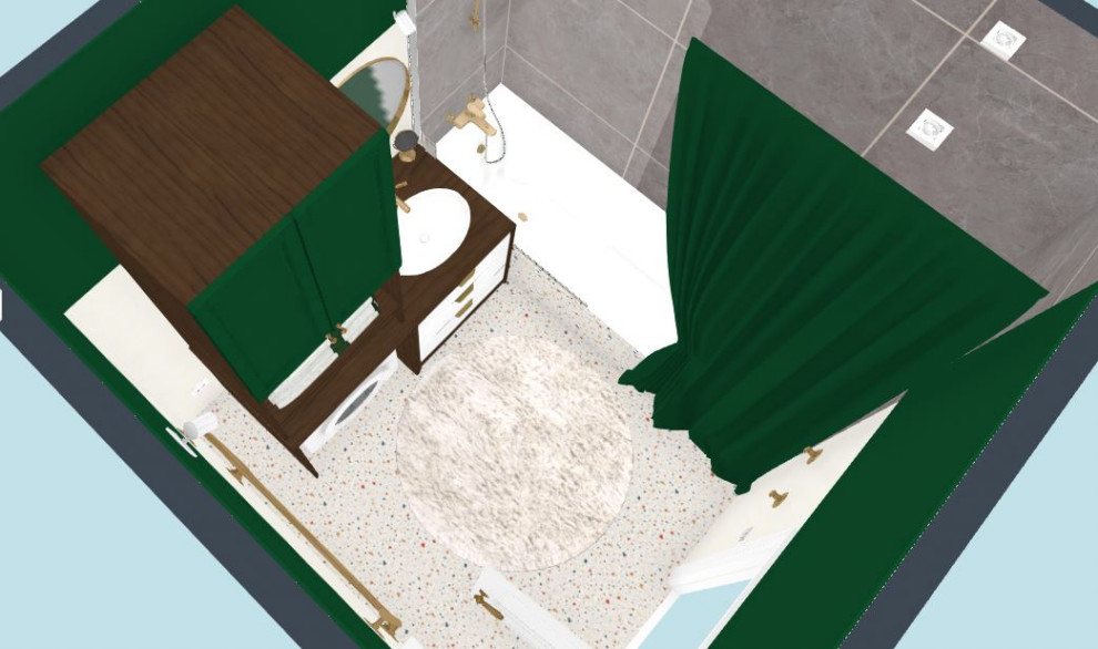 Ванная комната 5,5 кв.м. в Санкт-Петербурге