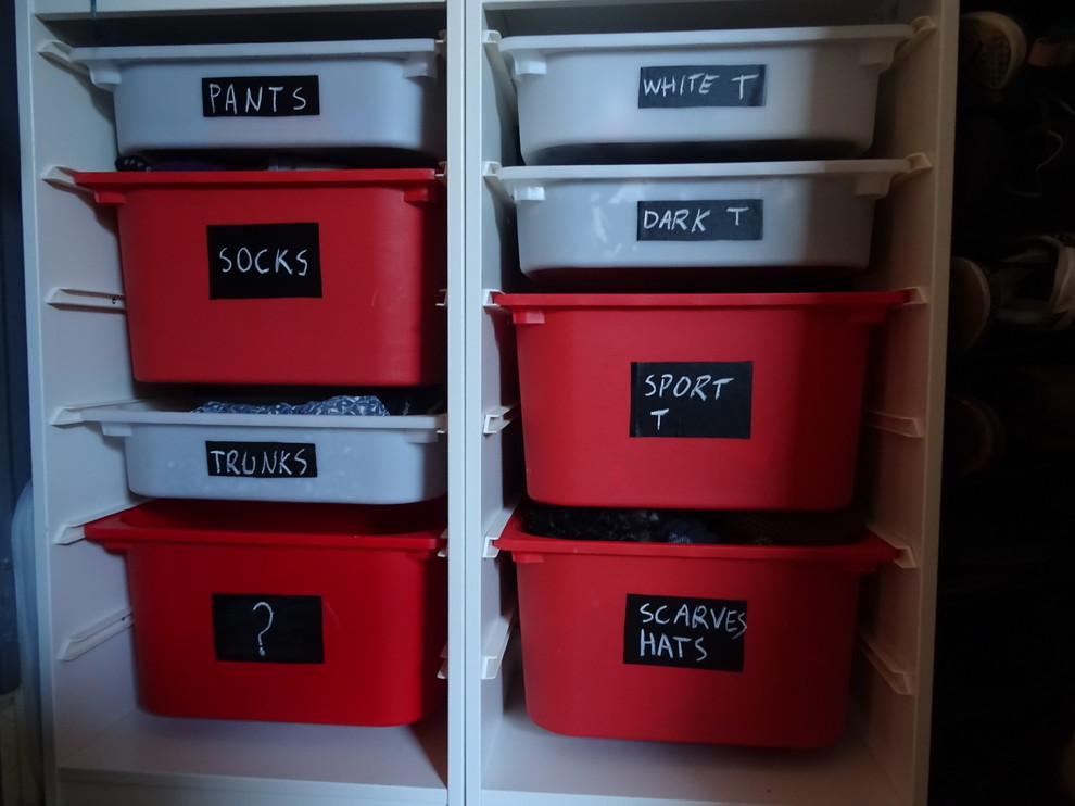 teenager's wardrobe chaos