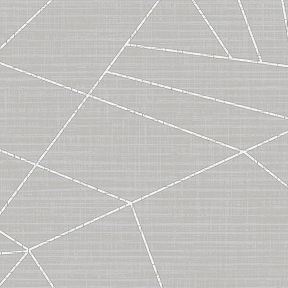 Sharp Geometry Wallpaper, Double Roll Contemporary Wallpaper by