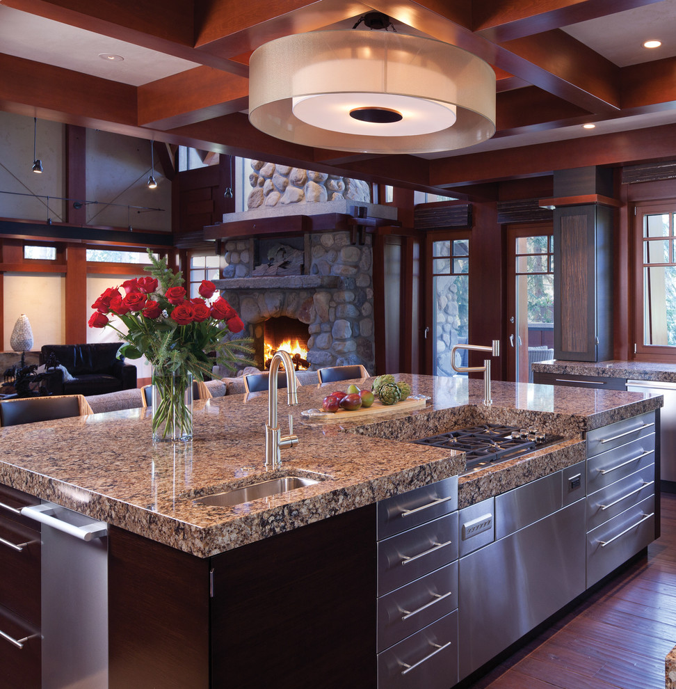 Inspiration for a contemporary kitchen remodel in Minneapolis
