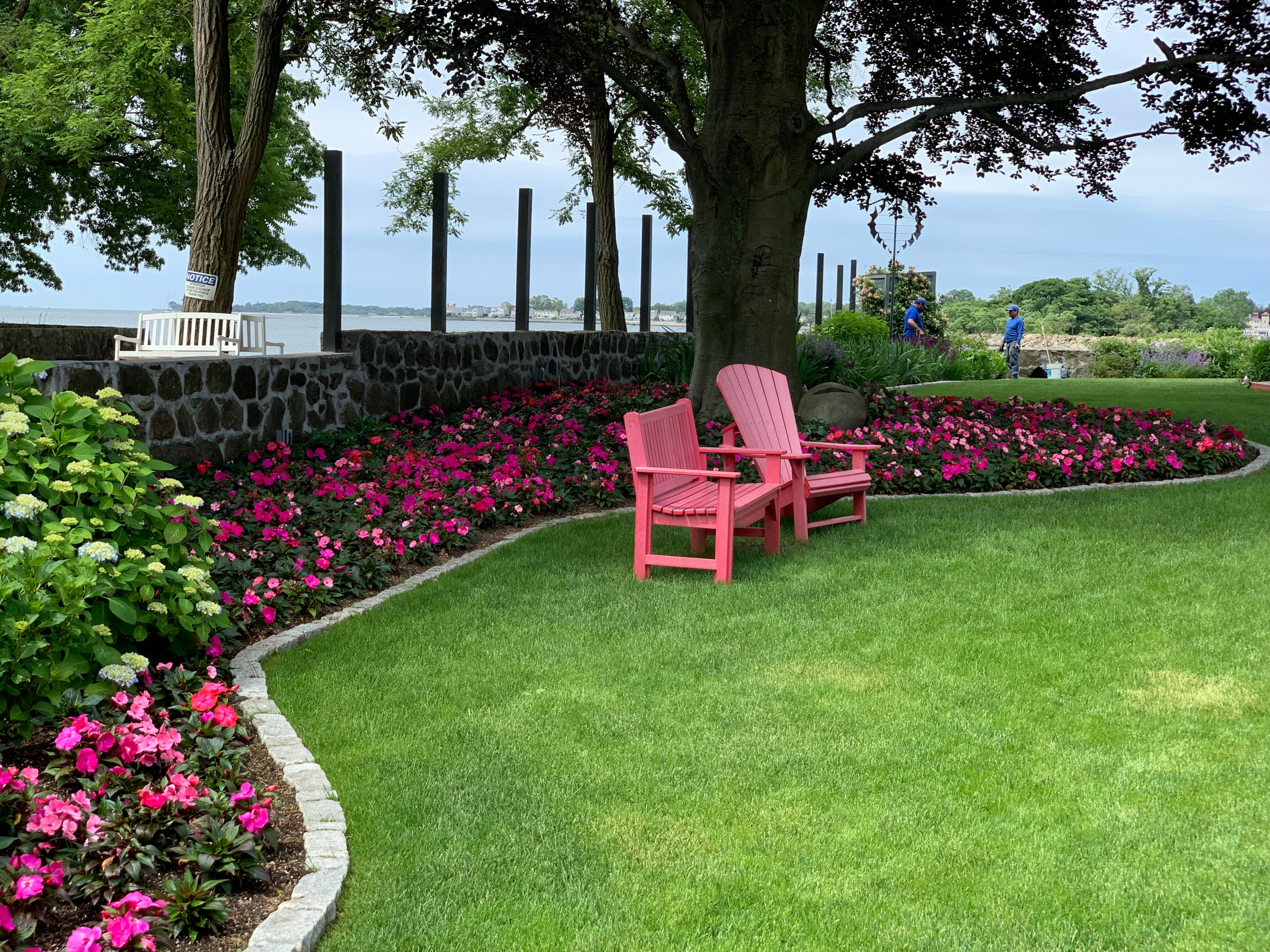 Summer Annuals planted on Estate in Stamford, CT by Peter Atkins and Associates