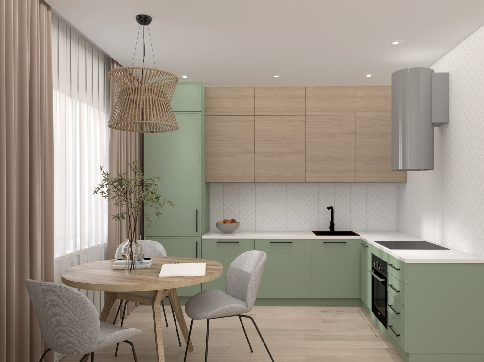 Трёхкомнатная квартира для любителей природы и минимализма