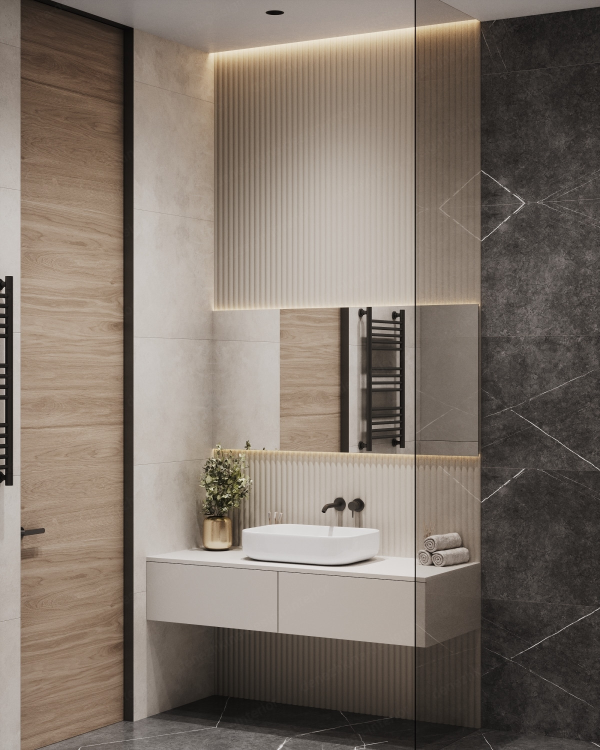 Дизайн проект 3 комнатной квартиры - ЖК Резиденция Архитекторов