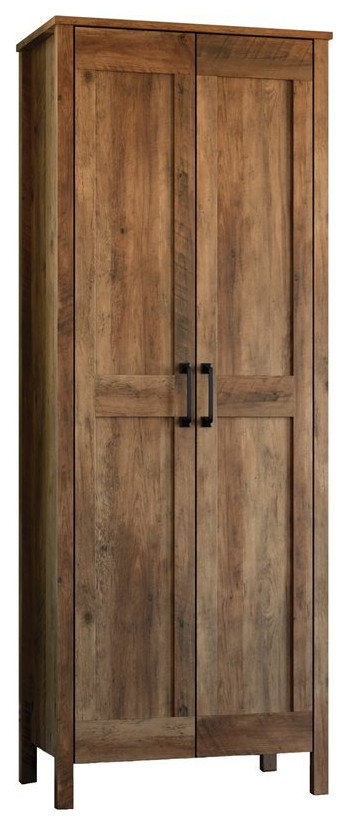 Sauder Select 2 Door Engineered Wood Storage Cabinet in Rural Pine