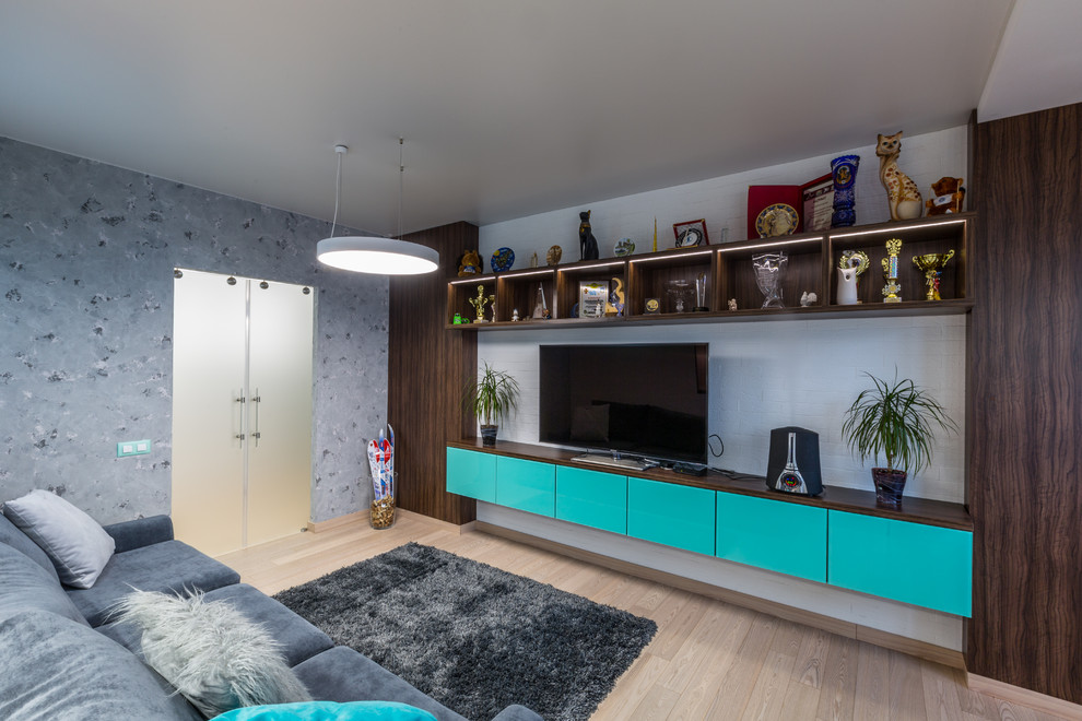 Квартира в современном стиле с элементами скандинавского