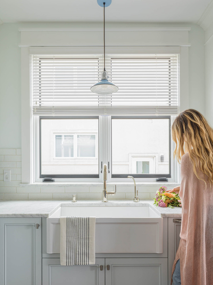 Inspiration for a transitional kitchen remodel in Seattle