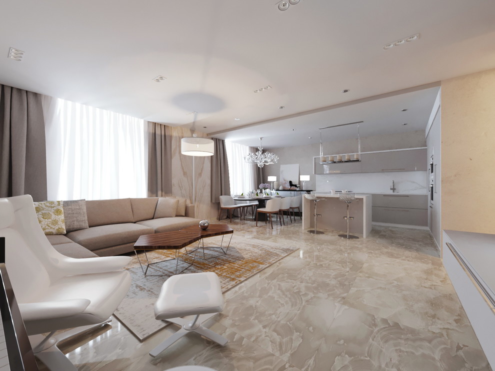 Элегантный интерьер в ЖК "Атриум"