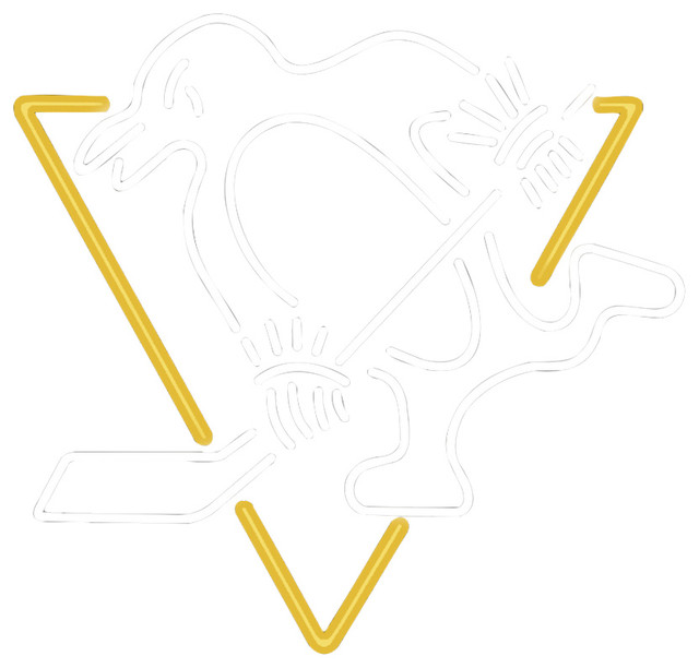 Pittsburgh Penguins Neon Sign Contemporary Novelty Signs By Pittsburgh Penguins Neon Sign