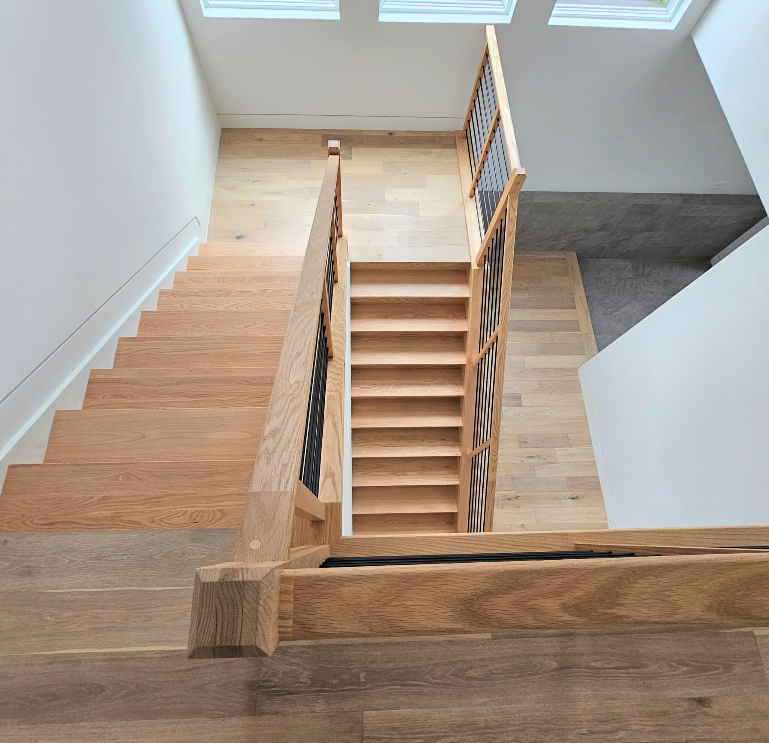 108_Red Oak Stairs in Light Filled Space, Fairfax, VA 22031