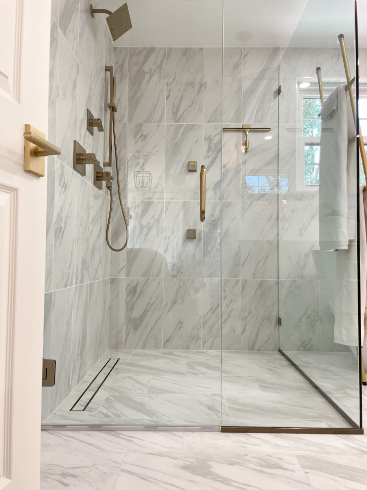 Spa-Inspired Master Bath | Governors Ranch, CO | Modern Glam Bathroom Renovation