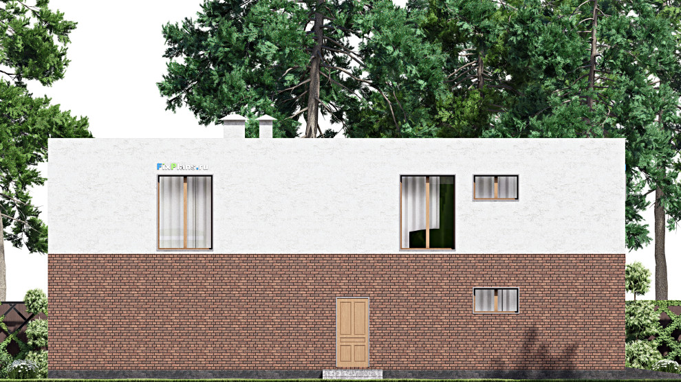 Проект двухэтажного дома 18х17 м S371м2 F-15029