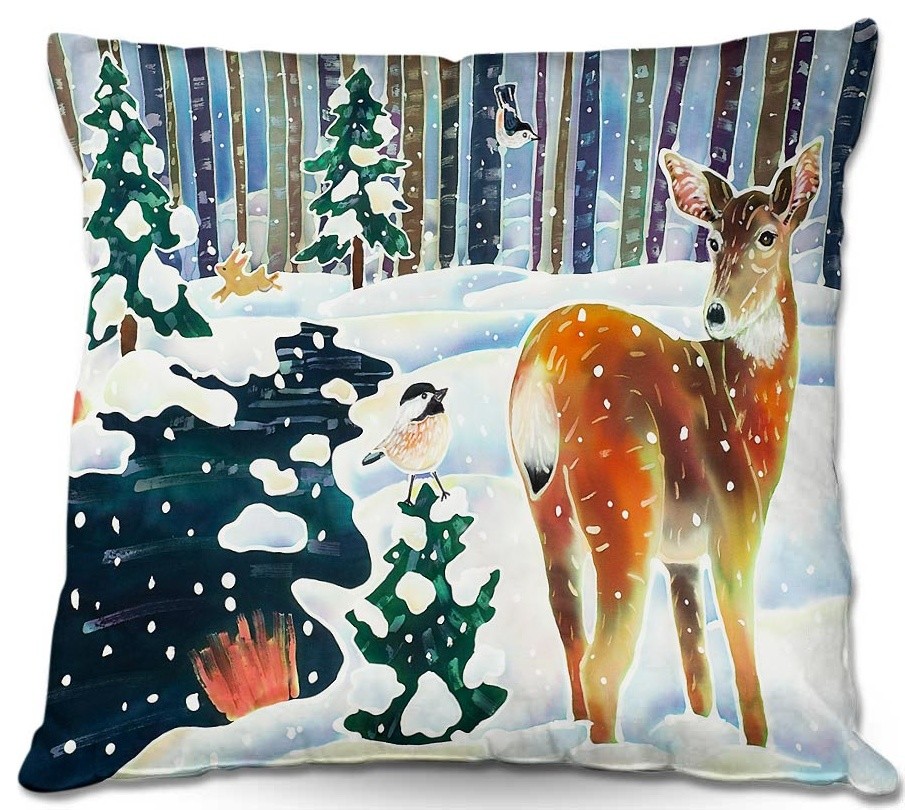 DiaNoche Outdoor Pillows Harriet Peck Taylor Doe & Chick
