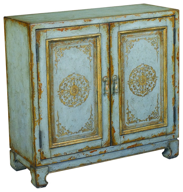 Hammary T73685-00 Hidden Treasures Accent Chest in Distressed Antiqued Blue