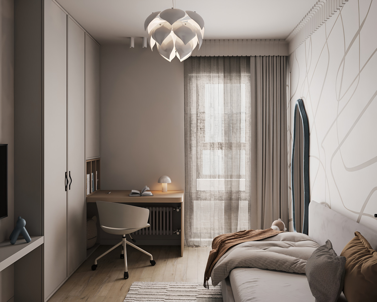 Дизайн-проект 3х-комнатной квартиры в "ЖК БелАрт", 78 кв.м