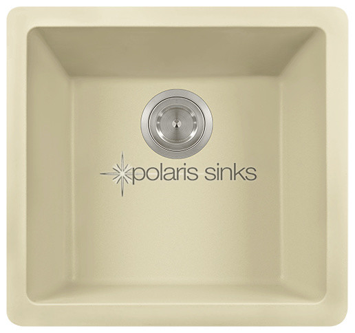 Polaris Sinks P508 Beige AstraGranite Single Bowl Kitchen Sink