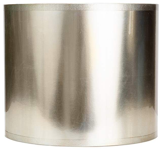 Round Tapered Antique Silver Foil Lamp Shade
